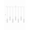 Z-Lite Beau Linear Chandelier, 7-Light, 4.75 In.W x 54 In.L x 12.75 In.H, Matte Black/Clear 740P-7L-MB - alternate 8